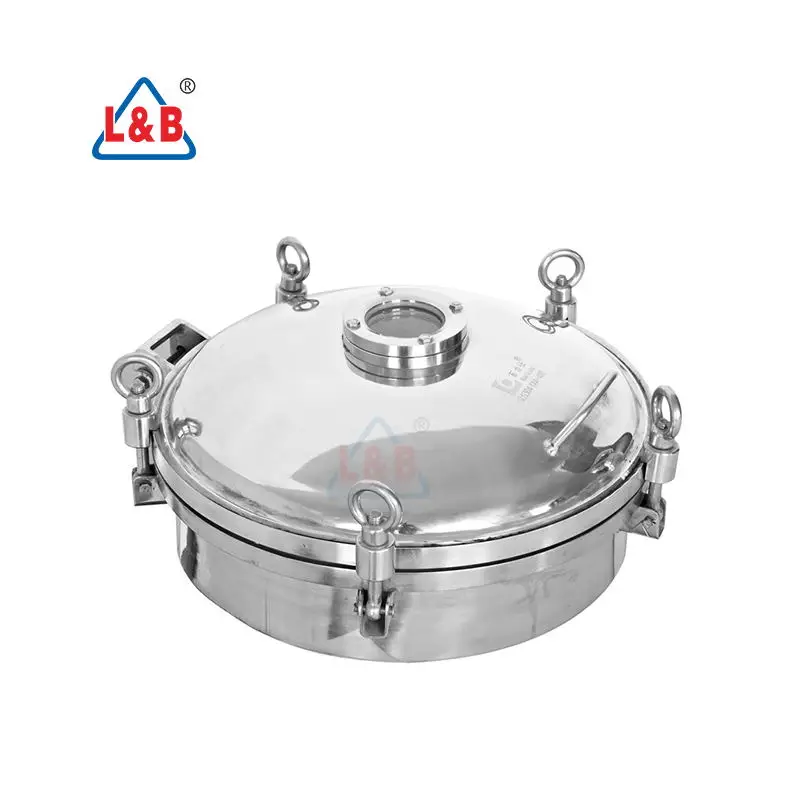 BLS stainless steel 500mm stainless steel round manhole cover for tank