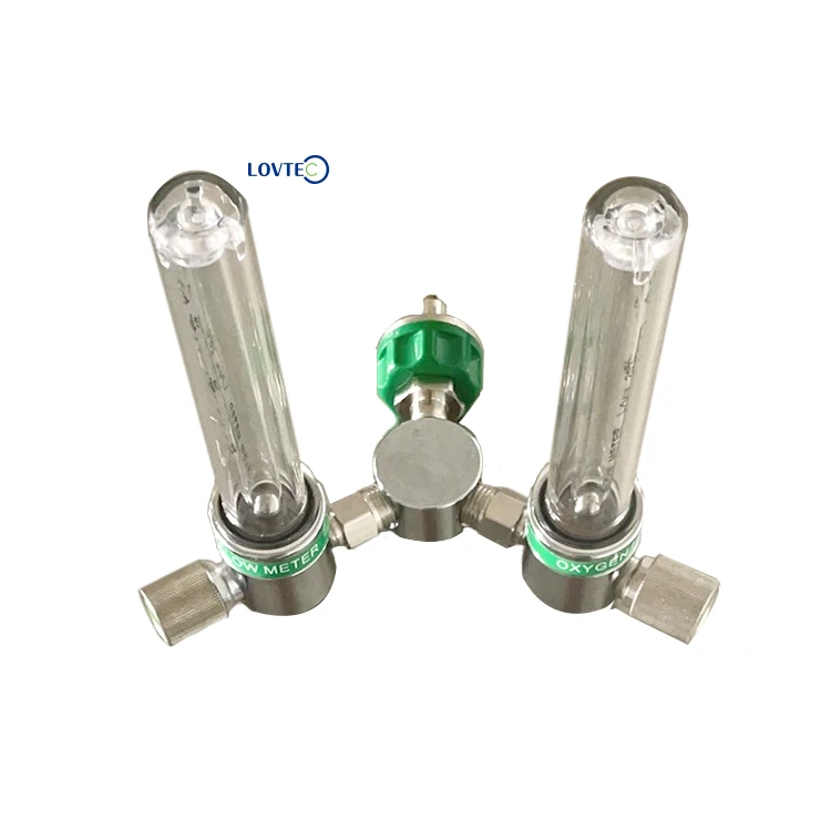 High Quality Medical Oxygen Pressure Regulator Brass Oxygen Regulator Flow Meter with Humidifier Bottle