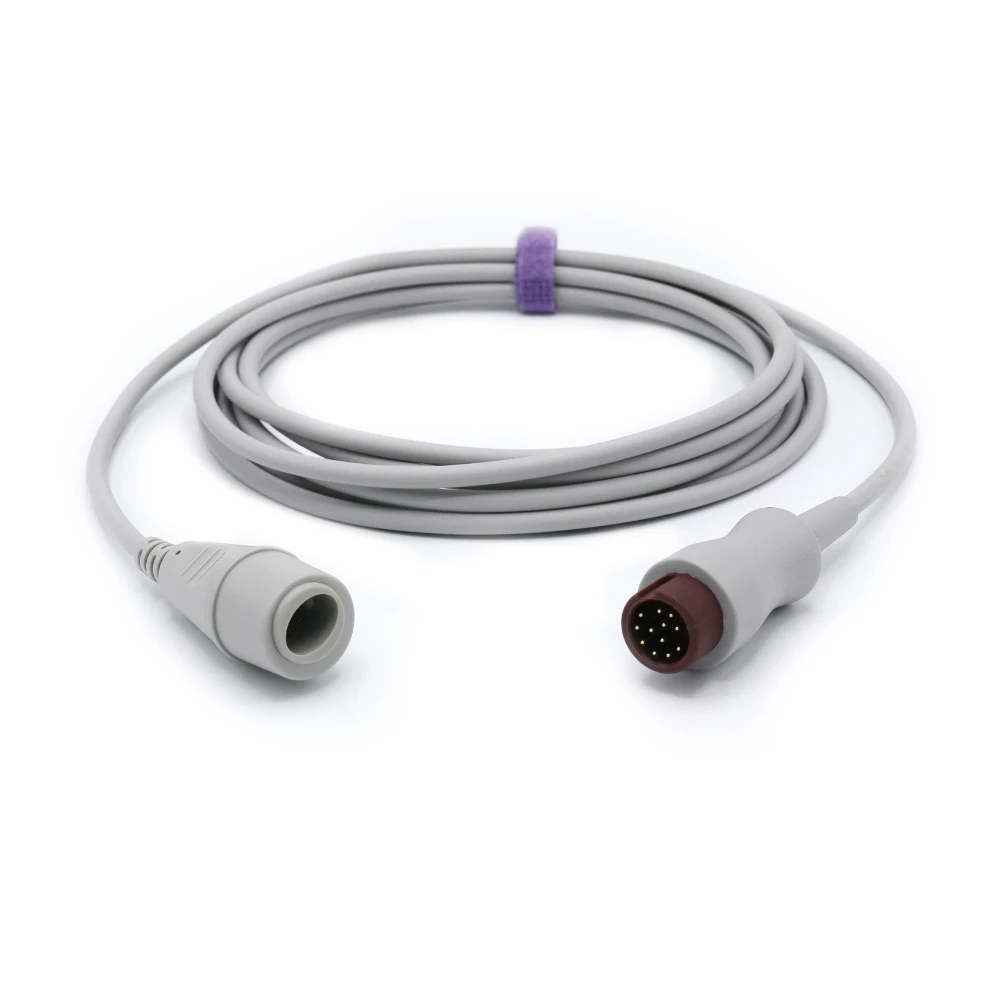 Mindray  IBP Adapter Cable 12 Pins to  Edward Transducer,3.6m