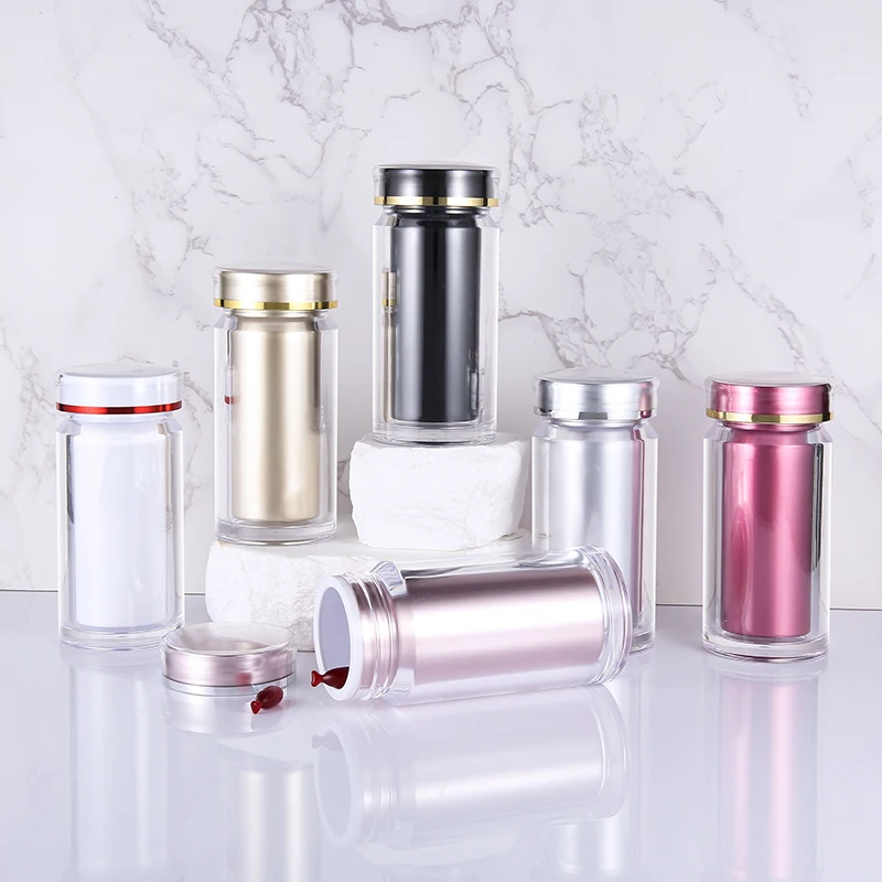 120 ML Black Customizable  Black Plastic PET Jars In Stock Candy Jar Solution