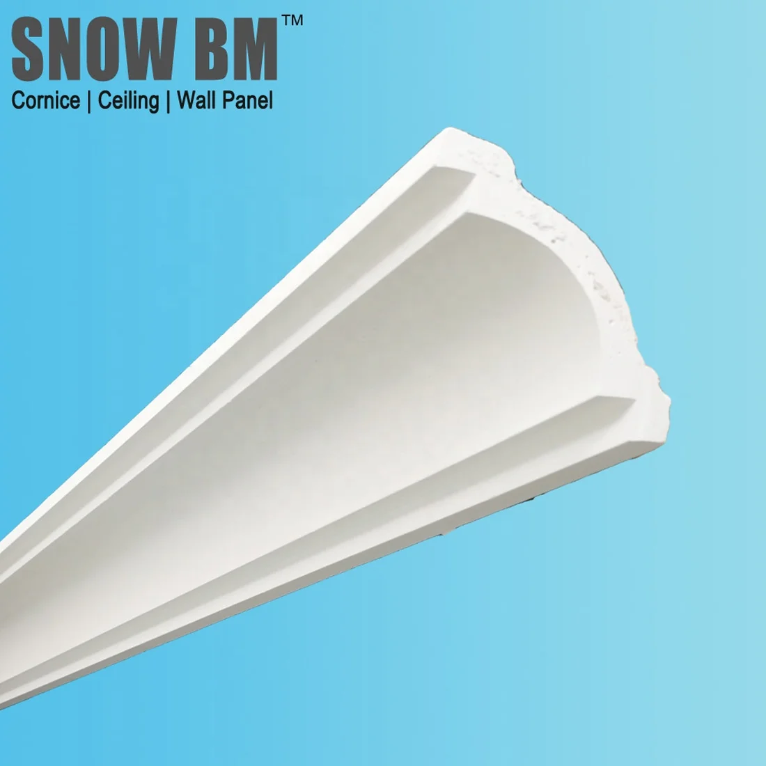 Гипсовое потолочное литье SNOW BM/угол прокладки из стекла
