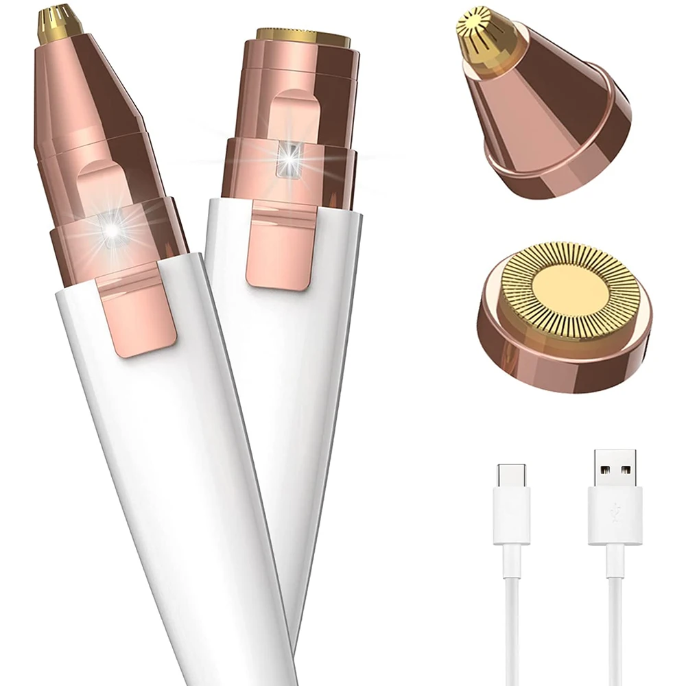 22 Epilation Machine Lady Body Leg Arm Face Painless Hair Removal Epilator 2 In 1 For Women