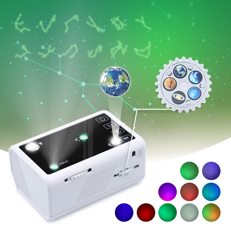 Galaxy Projector Star Night Light Led Laser Sky Rotating Stick With Music Smart Control Projector