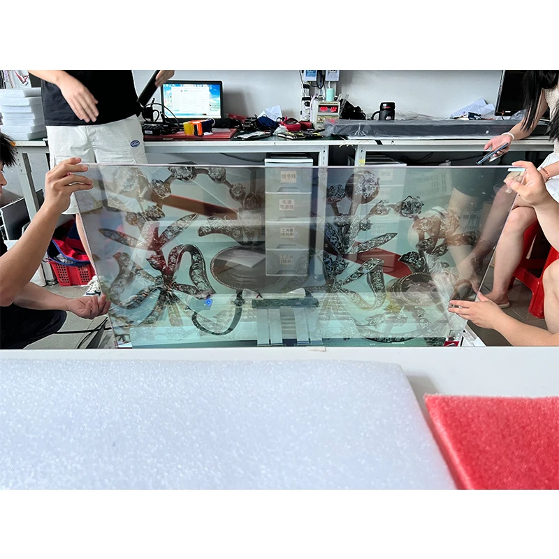 High Quality 55 Inch Transparent Oled Modules Support 1920x1080 V-by-one 65pin 120hz Transparent Oled Screen Lw550jul-hma1
