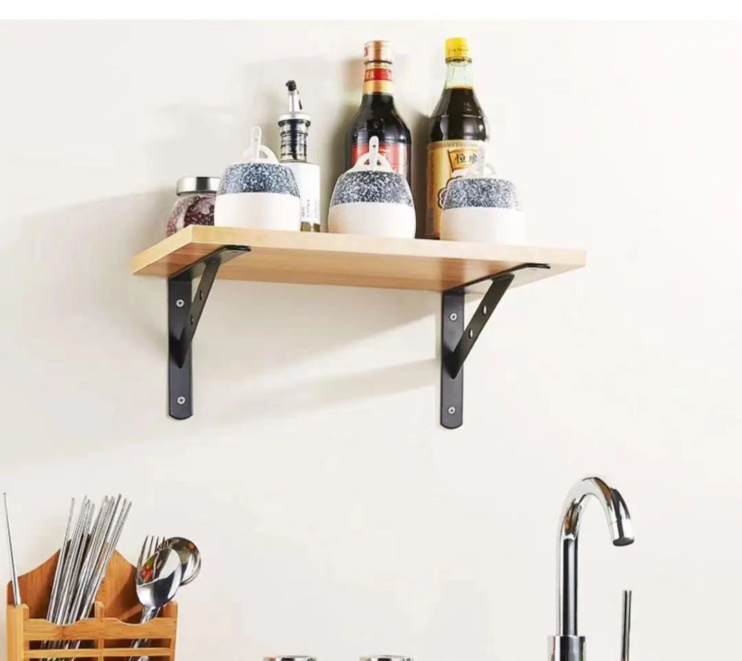 Custom Iron Floating Shelf Anchors Wall Decorative Shelf Supports Triangle Shelf Brackets Triangle Corner Bracket