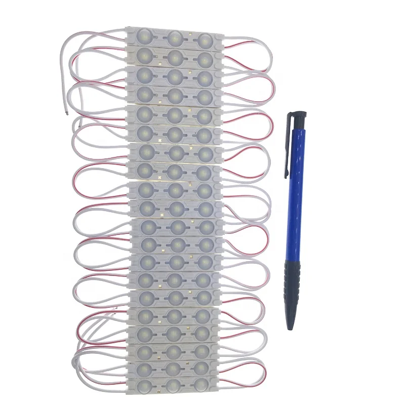 6011 CE IP65 3SMD 12V 1.5W Blue Green Warm White High Brightness 2835 LED Module with Lens Injection