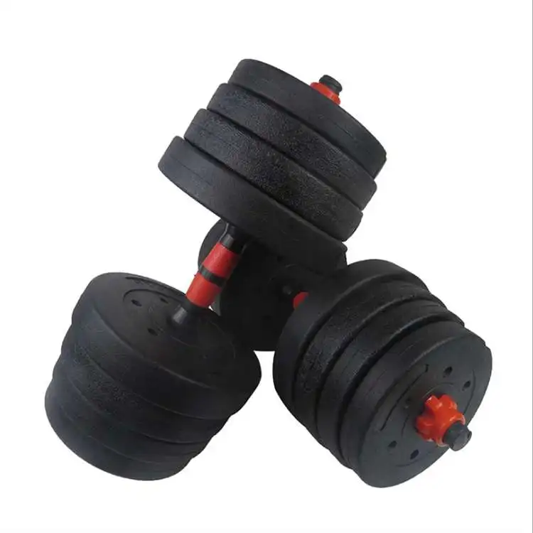 Multi-shape 2 In 1 Barbell Dumbbells Exercise 10kg 15kg 20kg 30kg 40kg Environmental Protection Cement Material Dumbbells