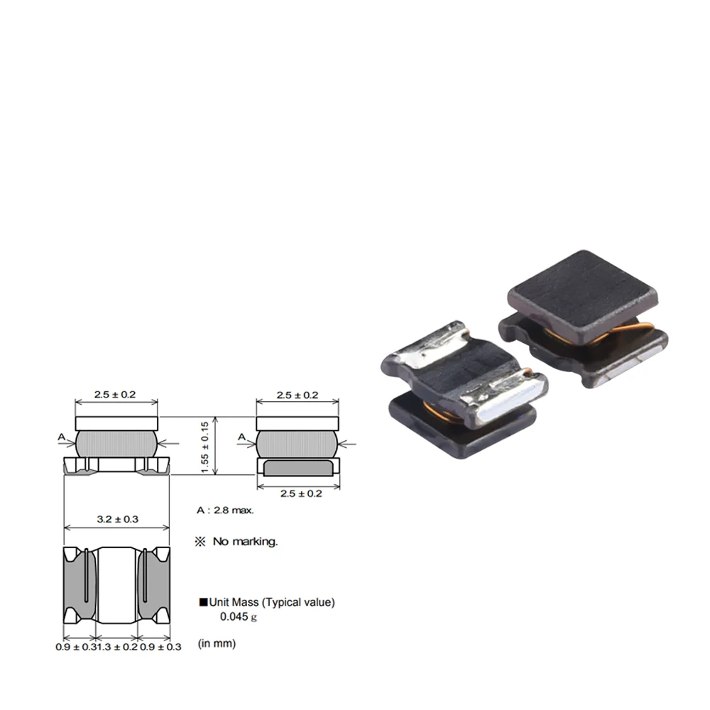 Пассивный компонент LQH32DN330K53L 33uH 200mA 1.43Ohm 1210 Ферритовый сердечник SMD фиксированный чип индуктор в наличии