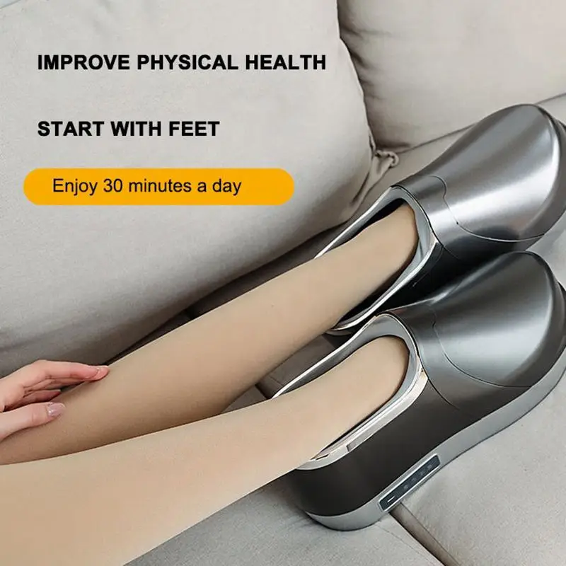 Multifunctional Foot Muscle Massage Shoes Rechargeable Foot Massager Machine With Tens Infrared for Calf Leg Pain Relief