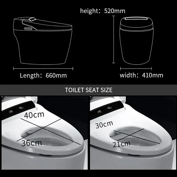 Bathroom Luxury Sensor Automatic Flush Wc Bidet Ceramic Floor One Piece Intelligent Smart Toilet Bowl