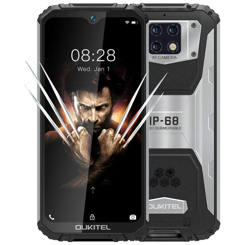 
OUKITEL WP6 6GB+128GB Unlocked Rugged Smartphone 4G Android 10000mah 6.3inch Waterproof with GPS AI Camera 