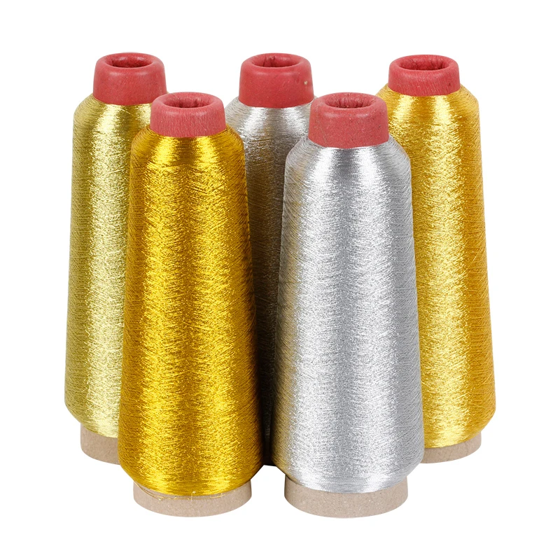 Colorful embroidery cross stitch Silver Thread Metallic Yarn Woven Line 3200M Bright Silk Gold Thread