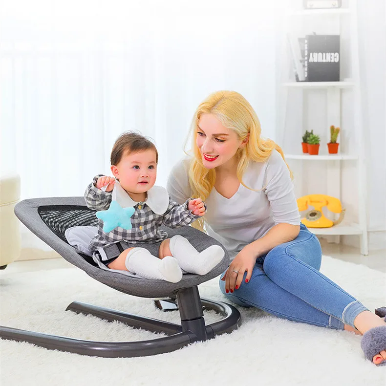  2 in 1 baby cribs cradle automatic swing bed bouncer sleeping chair for