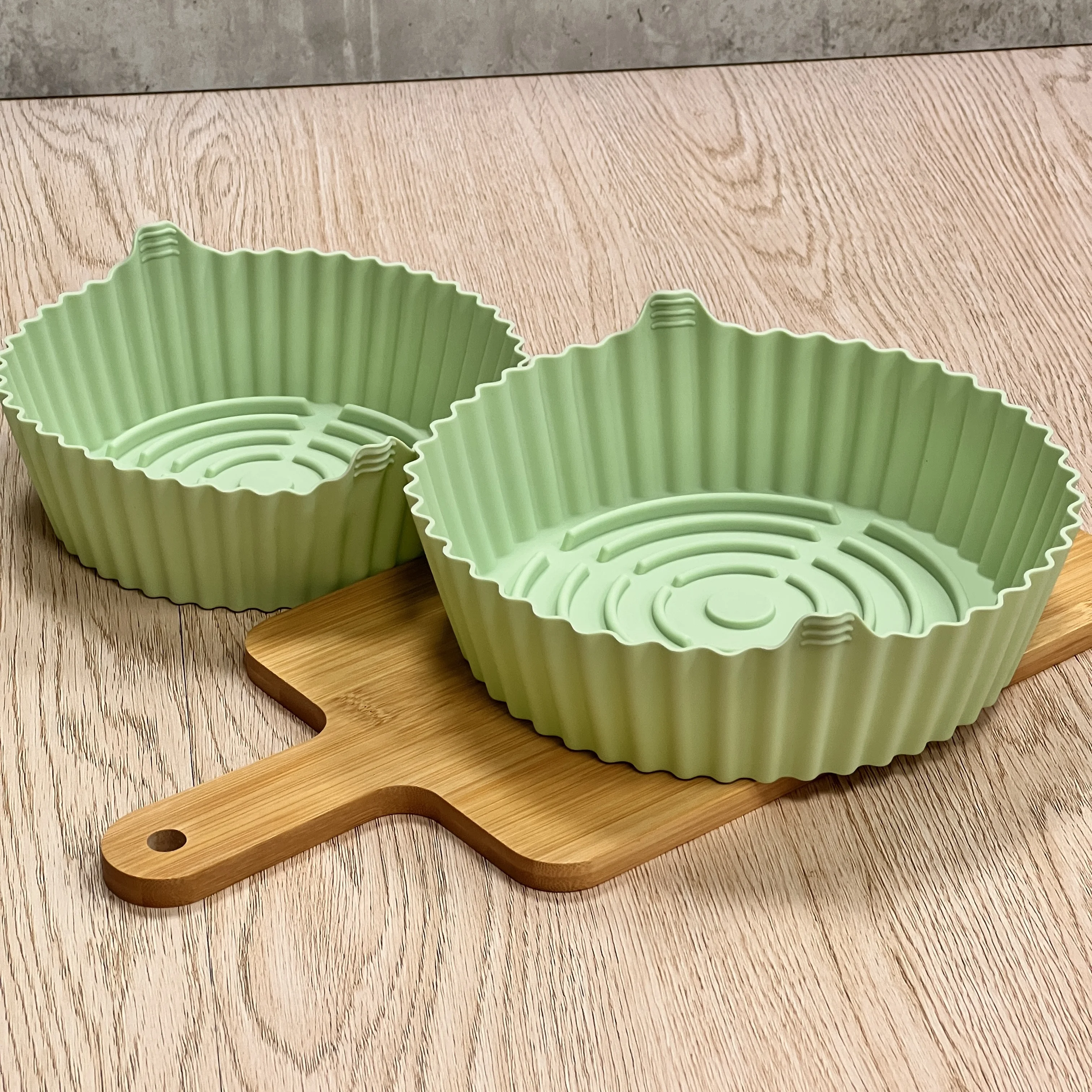 Air Fryer Liners Silicone Reusable Basket Easy Cleaning Air Fryer Pot Silicone for Oven Accessories