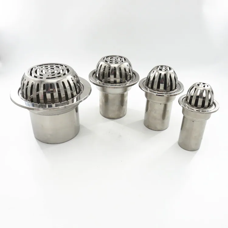 Drainage circular stainless steel roof floor drain double use large deep water sealing leakage