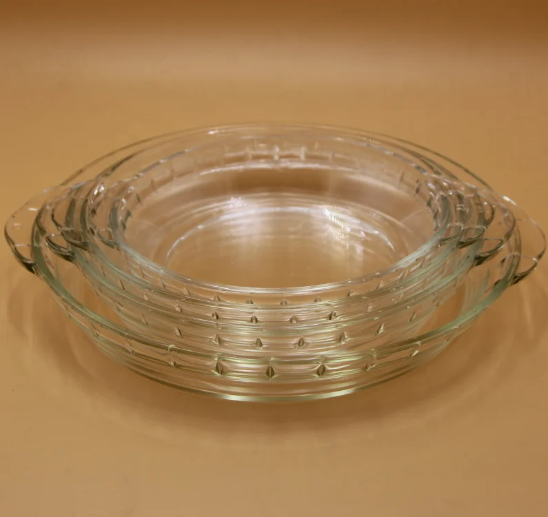 Microwave Oven Bakeware Wholesale Bread  Pie  Glass Baking Tray