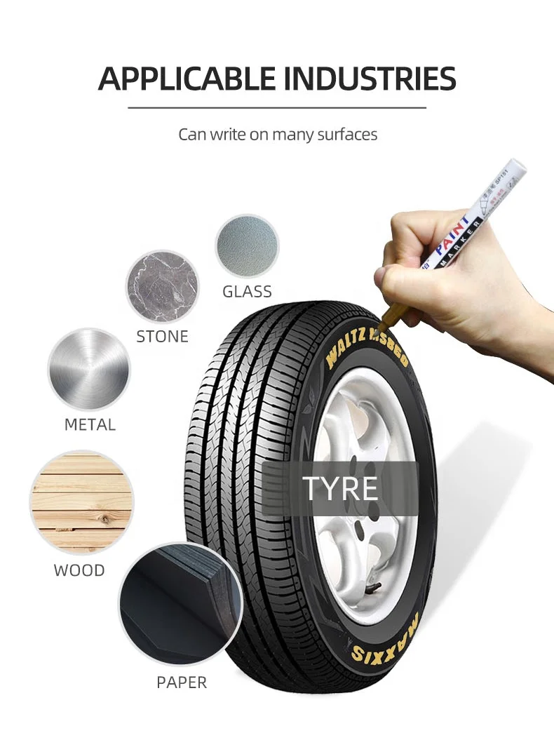 paint marker seal oil silver squeese valve pen pentel refill repair empty oil metal steel tire 1mm - extra fine point markers