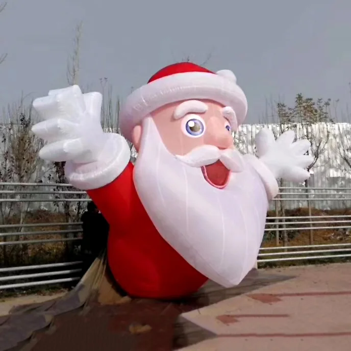 Custom giant large Christmas festival outdoor advertising inflatable Parade Santa Claus decorations