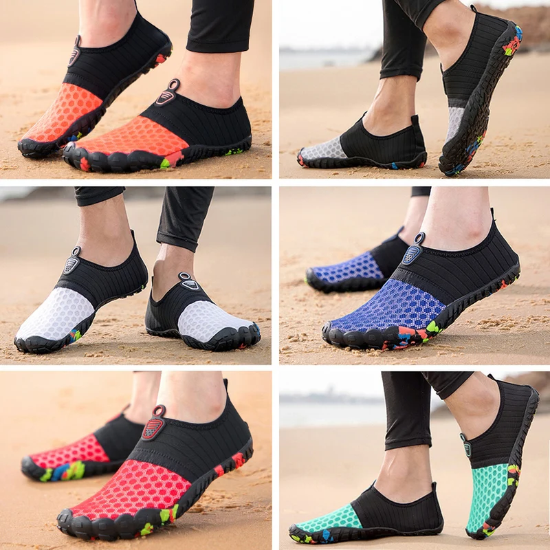 
Custom Made Water Aqua Shoes Swim Beach Seaside Surf Quick-Drying Slippers Upstream Light Athletic Footwear Hiking Shoes 