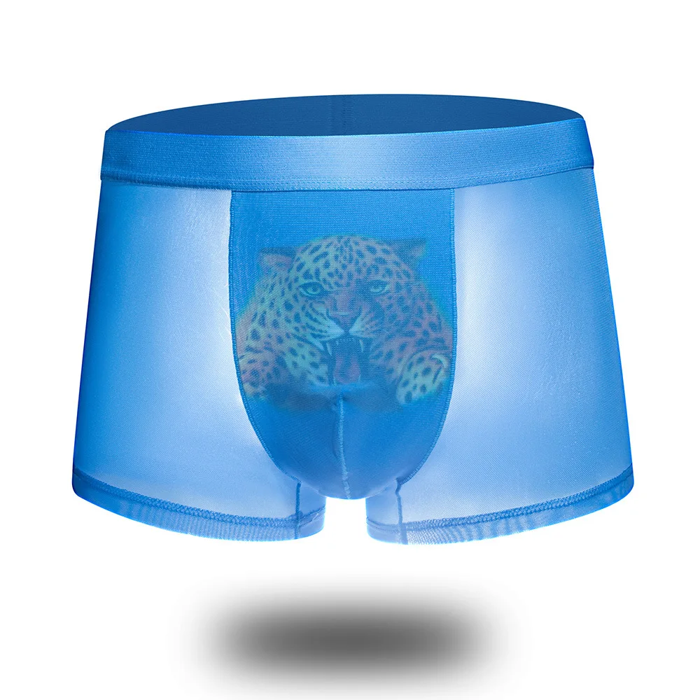 Wholesale Super Thin Ice Silk Boxer For Men Brand Boxers For men Boxers Underwear Man Tiger Print Underwear Panties
