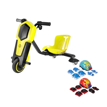 New kids outdoor toys gift 36V electric drift trike 360 3 wheel scooter with light