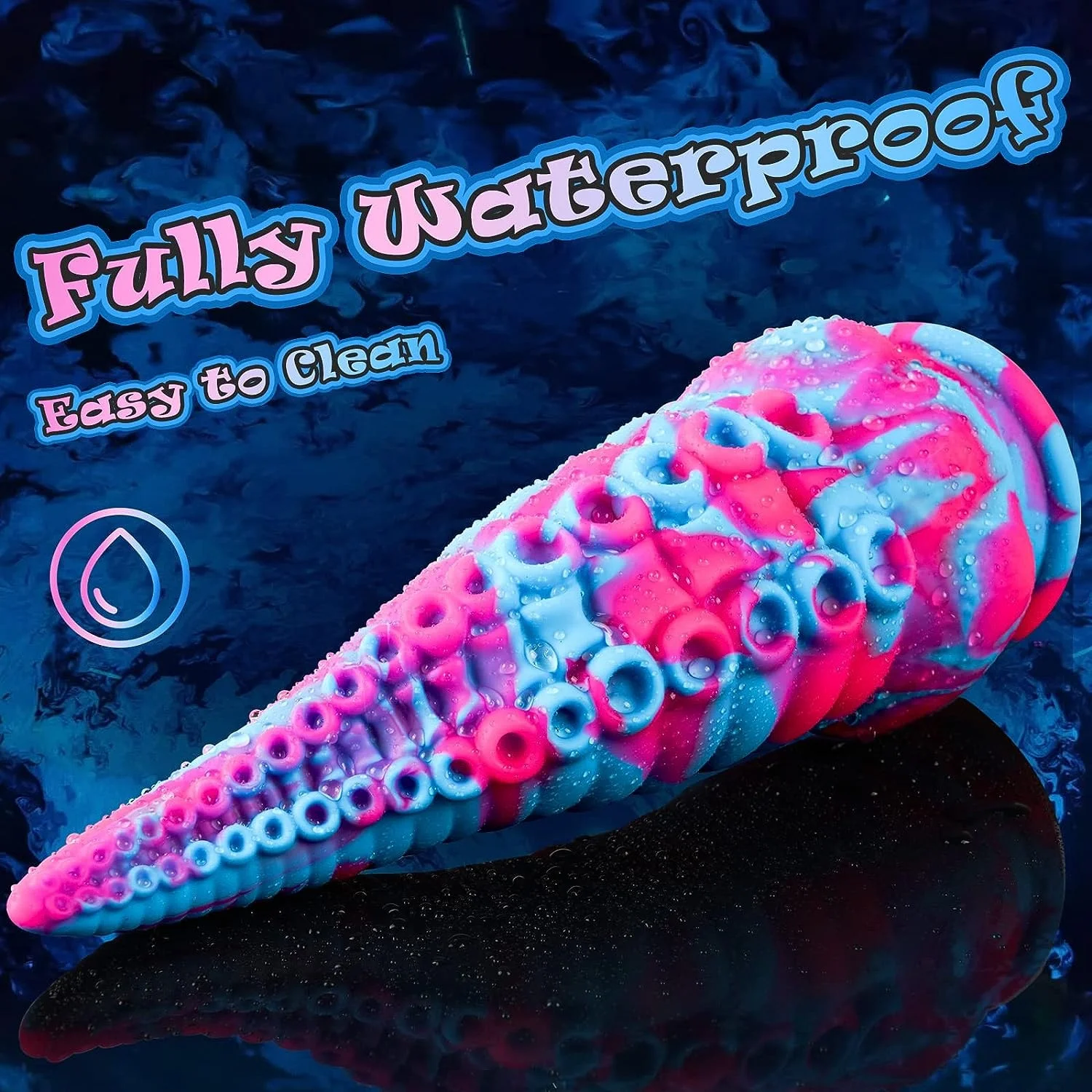 Monster Dildo Tentacle Adult Toy Big Thick Dildos Wholesale Fantasy Colorful 8 Inch Monster Dildo with Octopus-Shape