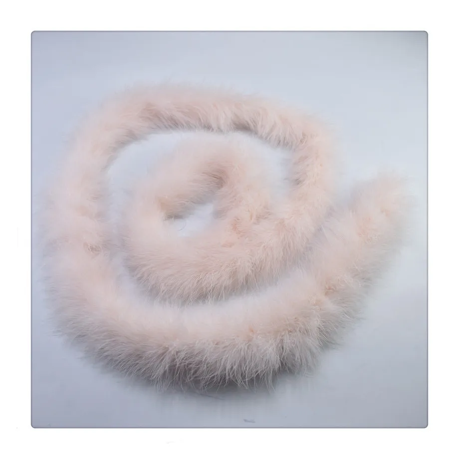 Direct Factory Supply Hot Selling  fluffy Turkey Marabou Feather Boas Bulk for Robe Making