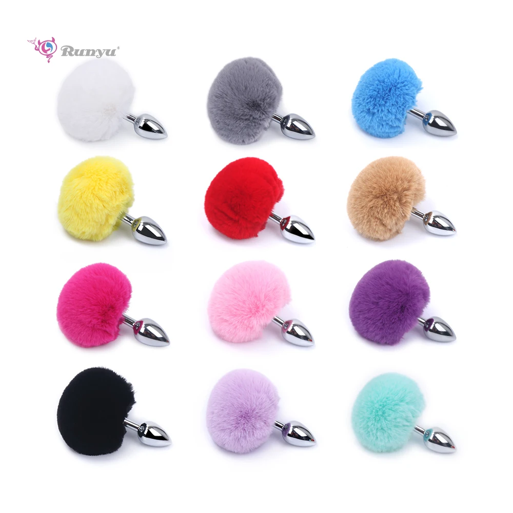 Кавайная Анальная пробка с хвостом кролика Милая Анальная пробка с хвостом кролика для игр для косплея сексуальный эротический подарок секс-игрушки для женщин