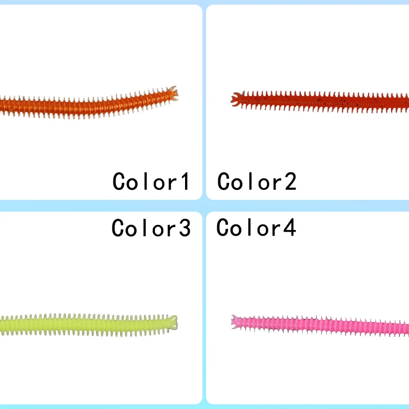 MISTER LURE 125mm 2g Centipede Bionic Worm Bait Freshwater Bait Sea Earthworm Subsoft Bait
