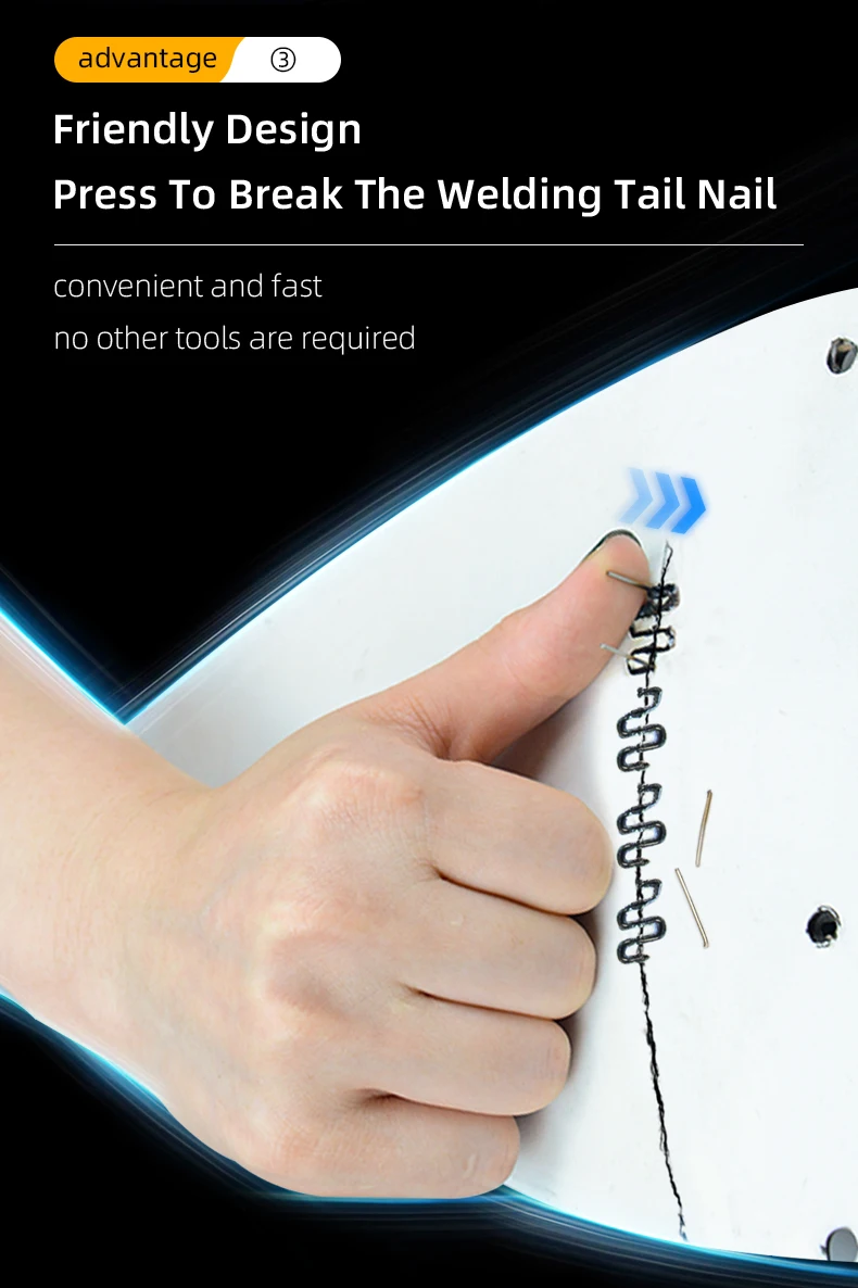 LK-507-2 compact design hot staples plastic welding machine plastic welding tool with wave nails car bumper repair kit 50W