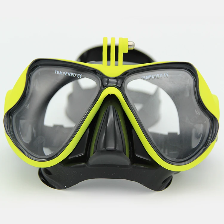 Prescription underwater scuba mask diving goggles with camera mount