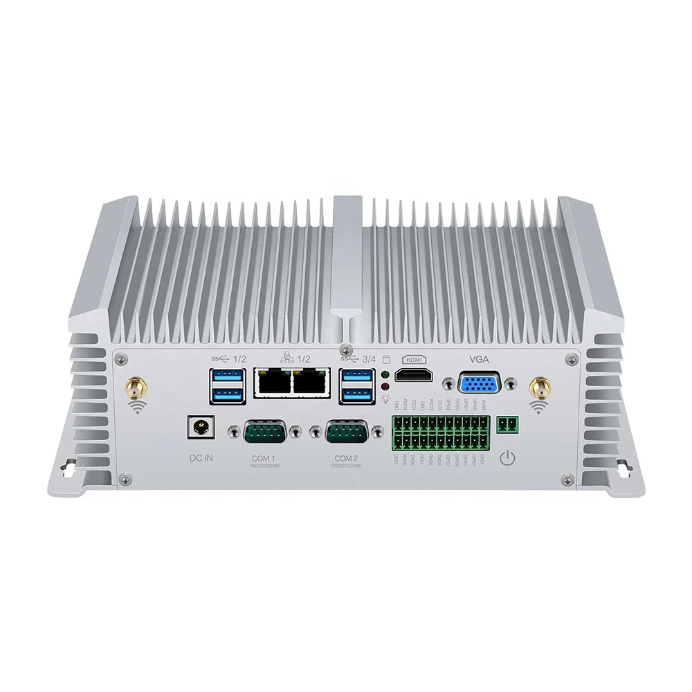 Mini PC Eanless Design Industrial Computer i5 8250U i7 7500U Dual Net Dual Serial GPIO LVDS HD High Definition Industrial Comput