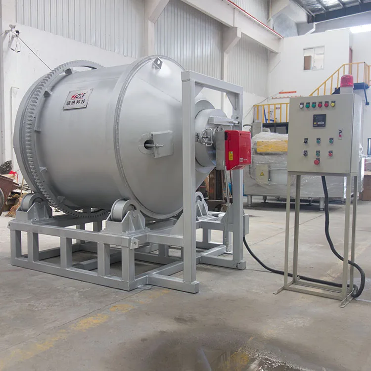 aluminum melting furnace diesel crucible rotary furnace price for melting die casting