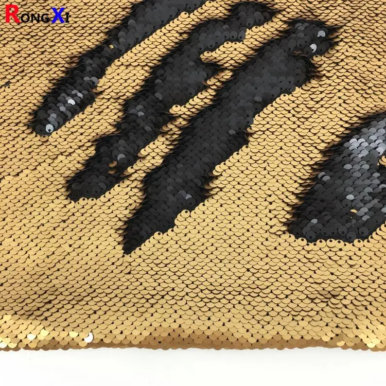 Hot Design RXF0752 5mm Two Sides Matt Color Reversible Sequin Fabric For Wholesales