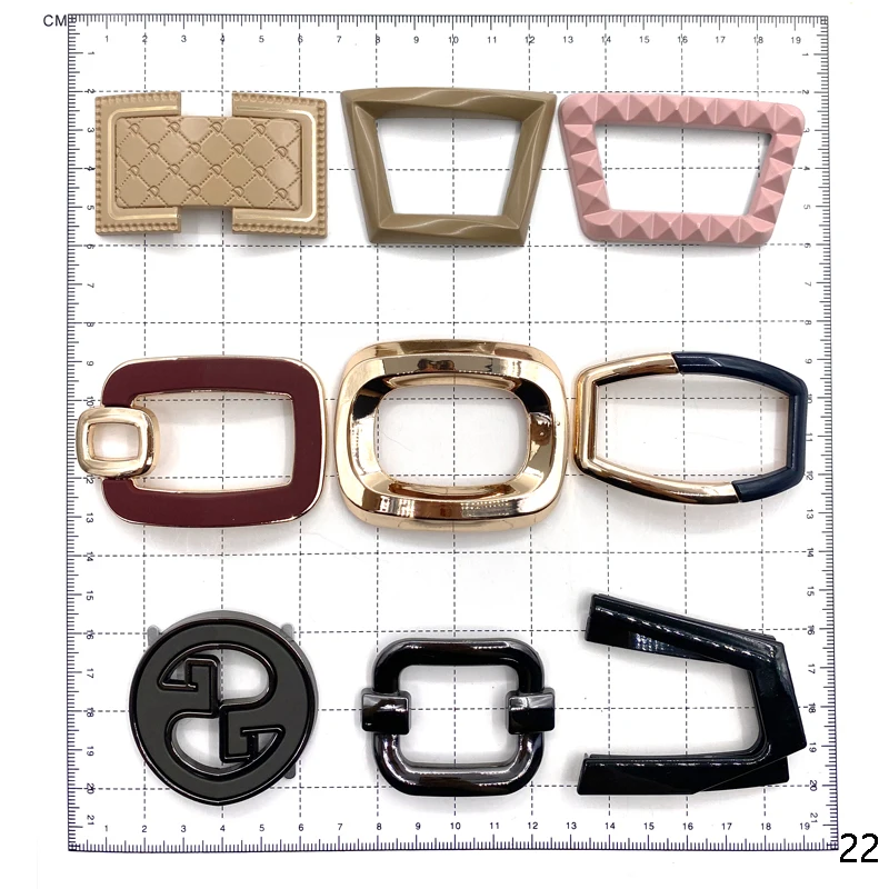 HJ Fashion Shoes In Fashionable Style Decorative Accessories Black Metal Shoe Clip Customized Logo Buckle