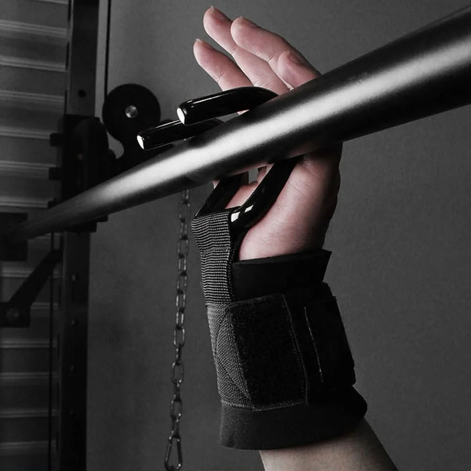 Weight Lifting Hook Hand Bar Wrist Straps Weightlifting Strength Training Hook Support