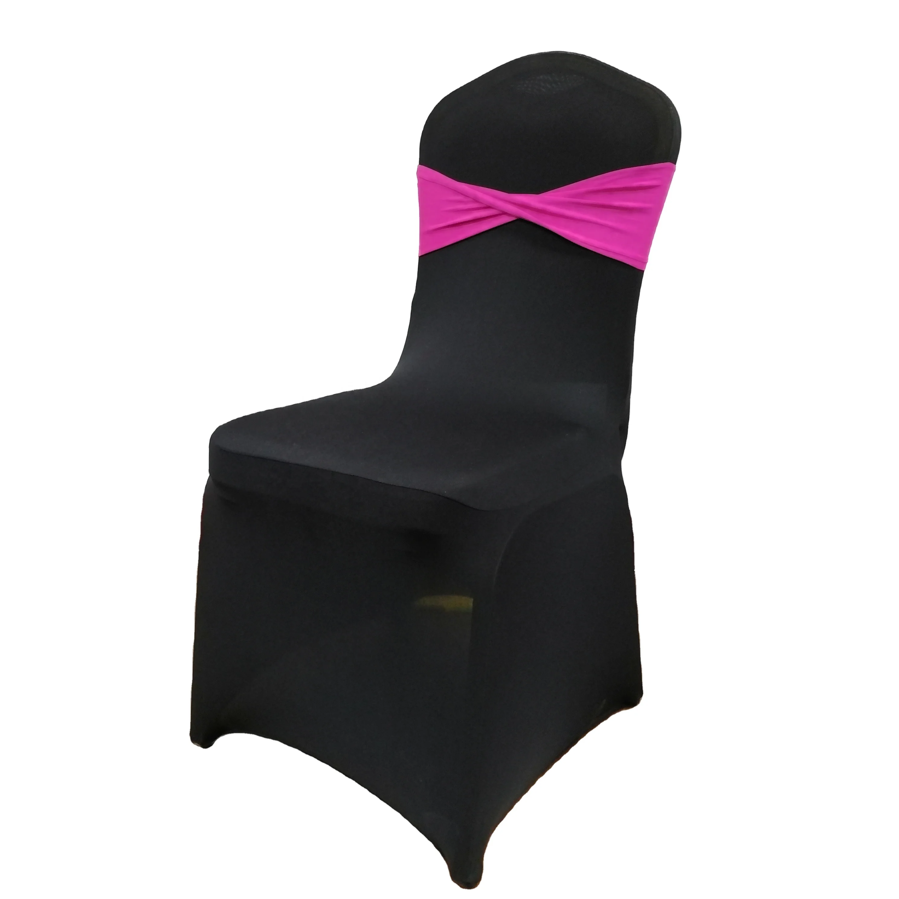Wholesale Cheap Wedding Stretch Chair Cover White Black Spandex Dining Chair Cover With Strong Foot Pocket Party Favour Decor
