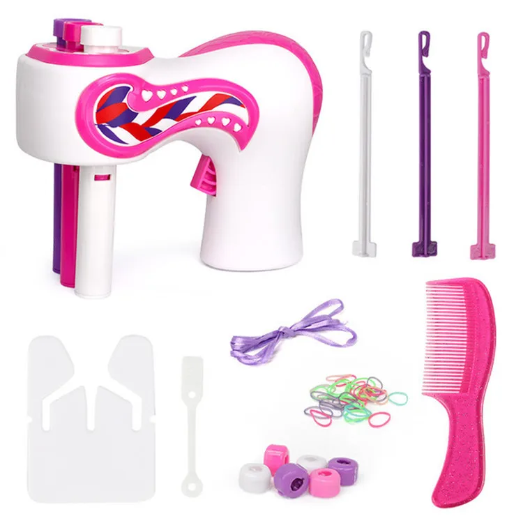 hot sale pretend play automatic hair braider machine girl toys