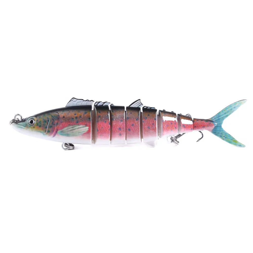 17.8cm 38g wholesale handmade fishing lure Lifelike Fishing Jointed minnow simulated 3D fish eyes