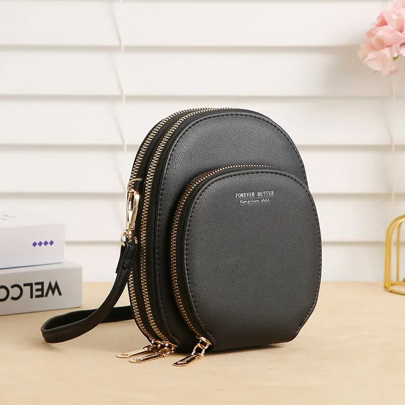 Bagsplaza Small Crossbody Bags Lady Cell Phone Wallet Fashion Leather Wallet for Women Purse Mobile Phone Bags