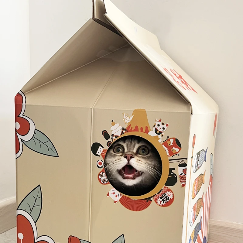 Cardboard Cat House,Cat Condo cat box pet product