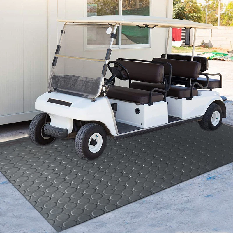 Black coin indoor outdoor floor  rubber mat in roll