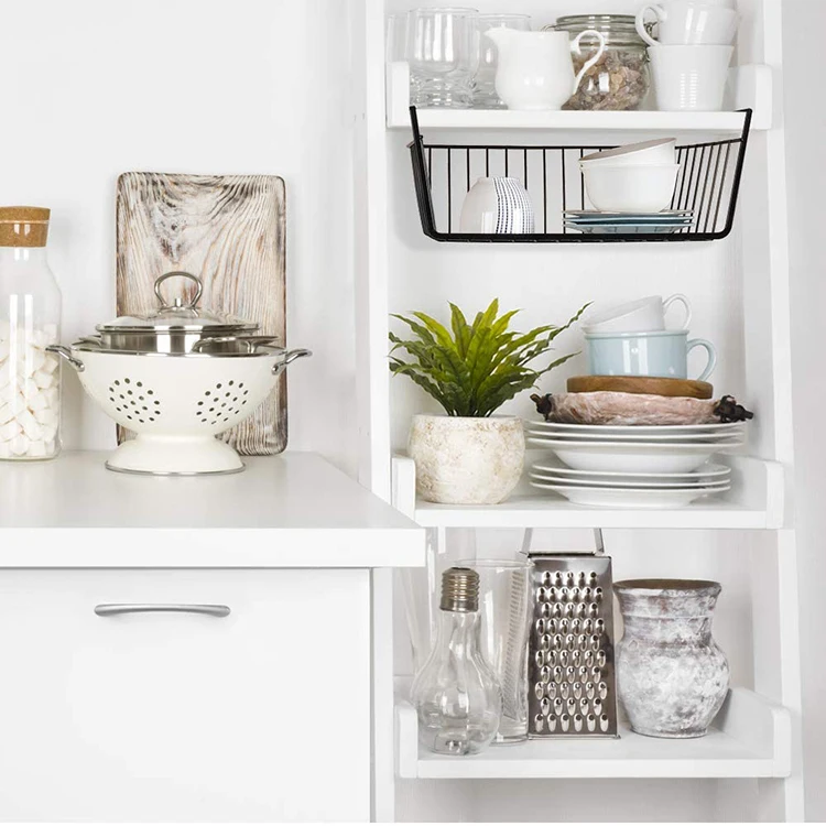 
Basic Metal Under Shelf Basket Durable Kitchen Storage Wire Box 
