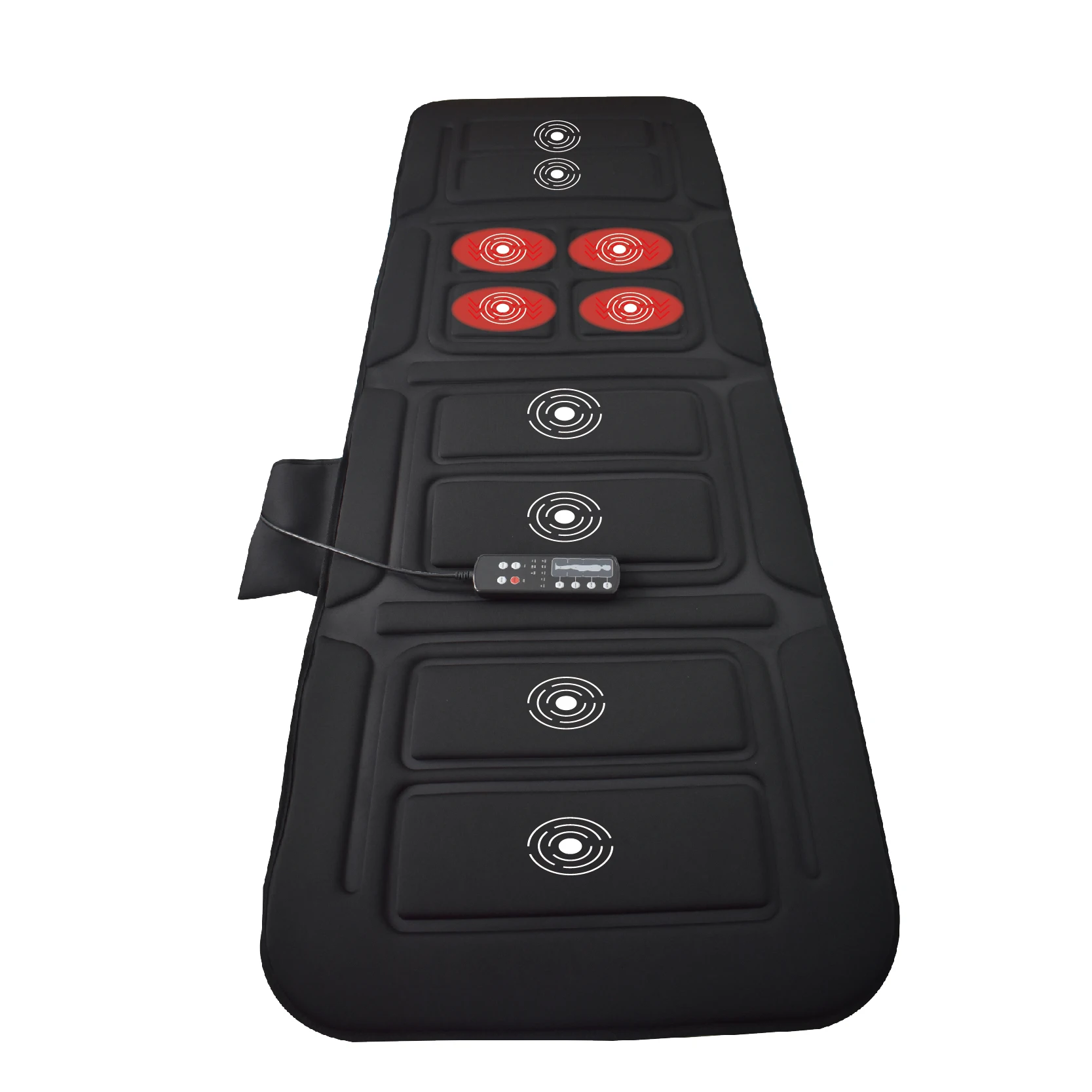 fatigue mat memory foam massager cushion mat, electric heated massage mat full body 10 motors