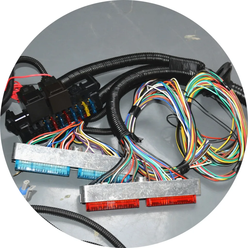 4L80E 4.8 5.3 6.0 DBW 03-07 LS Vortec Stand alone Wire Harness Drive by wire waterproof fuse box1210