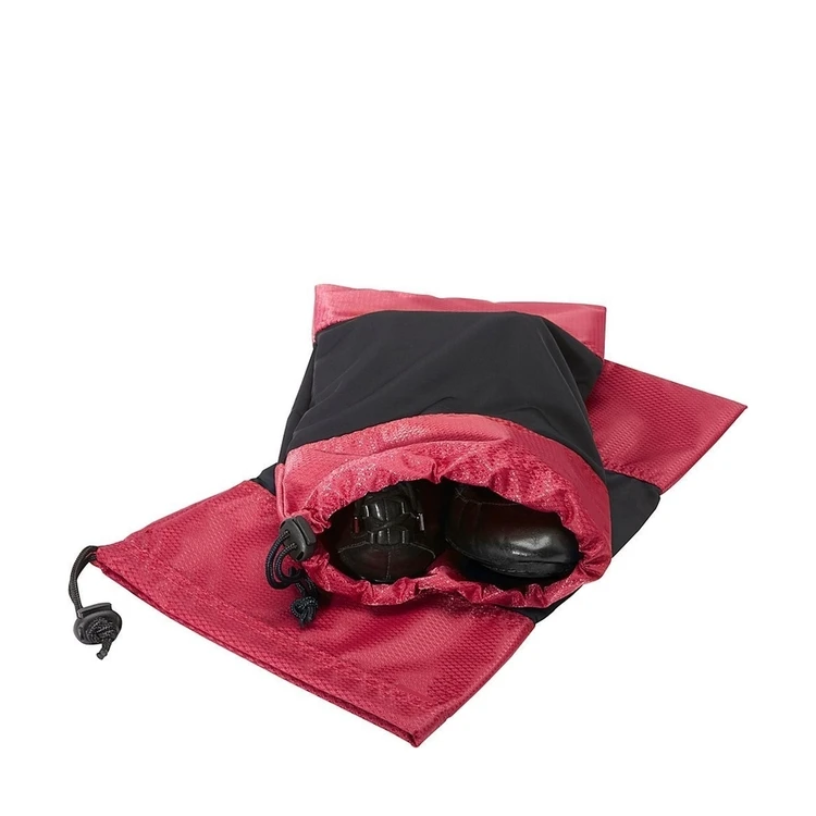 
Factory direct sale high quality low price custom nylon 12.5 x 8.5 inches two separate shoe storage bags 