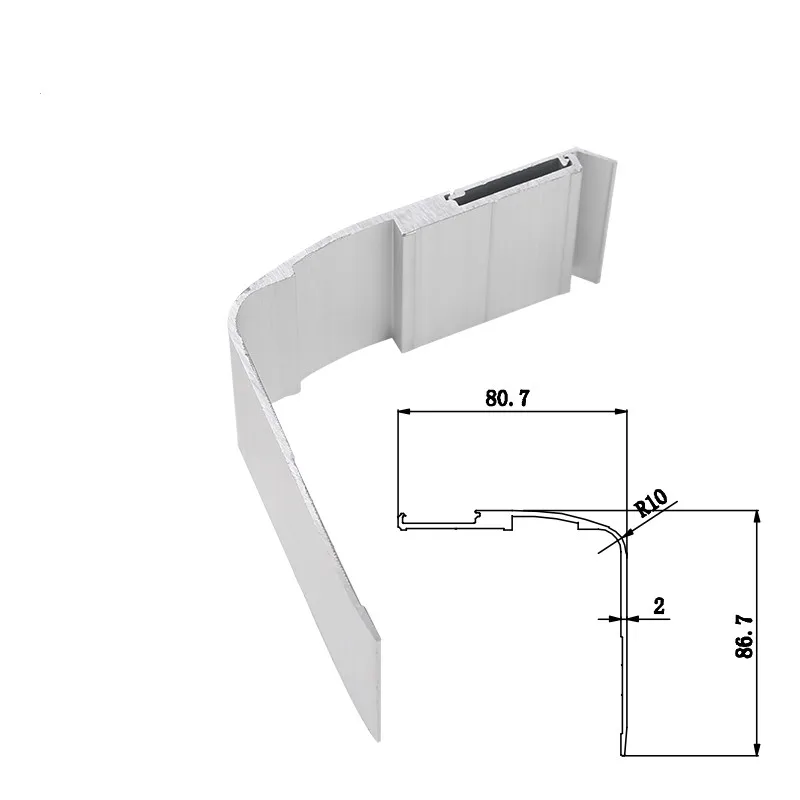 Customized Factory Selling  Aluminum Extruded Profile Truck Doors Aluminum Profile
