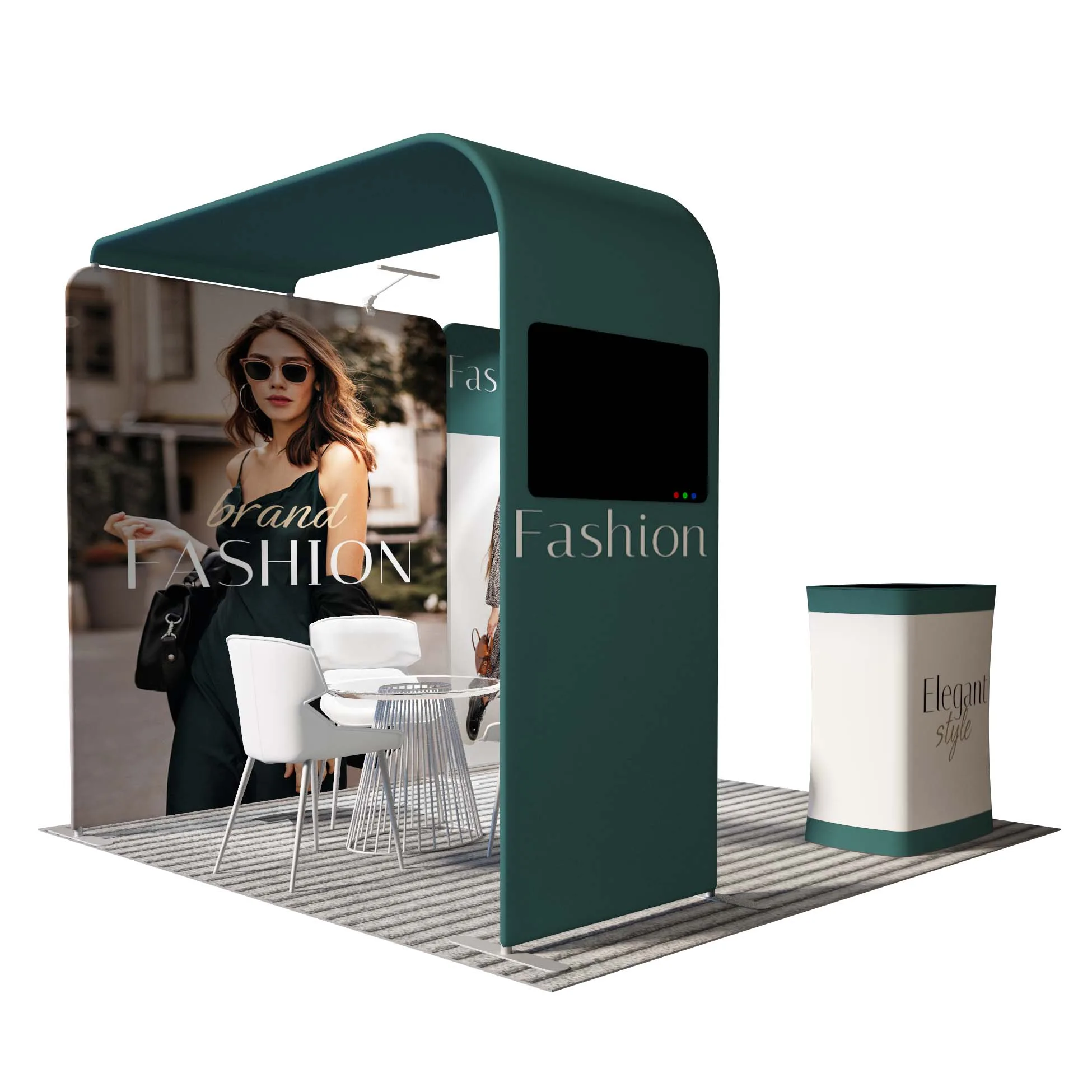TianLang Open corner lightest 10x10ft trade show booth display modular aluminum frames 3x3 exhibition booths