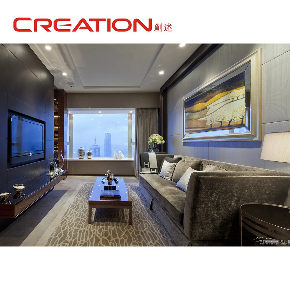 Luxury good quality custom made hotel room furniture set package