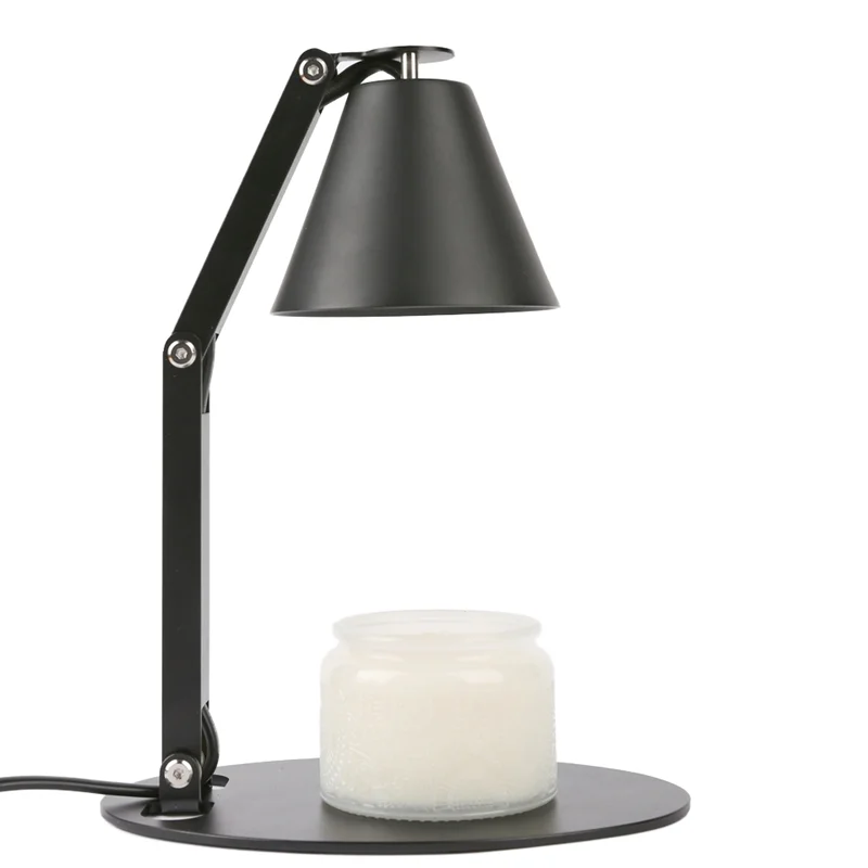 Foldable candle burner warmers light electric metal wax melts with timer adjustable height warmer fragrance lamp scented jar